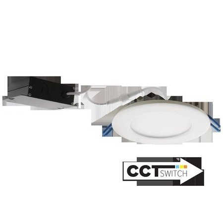 ELCO LIGHTING 4 Ultra Slim LED Round Panel Light with 5-CCT Switch" ERT412CT5W